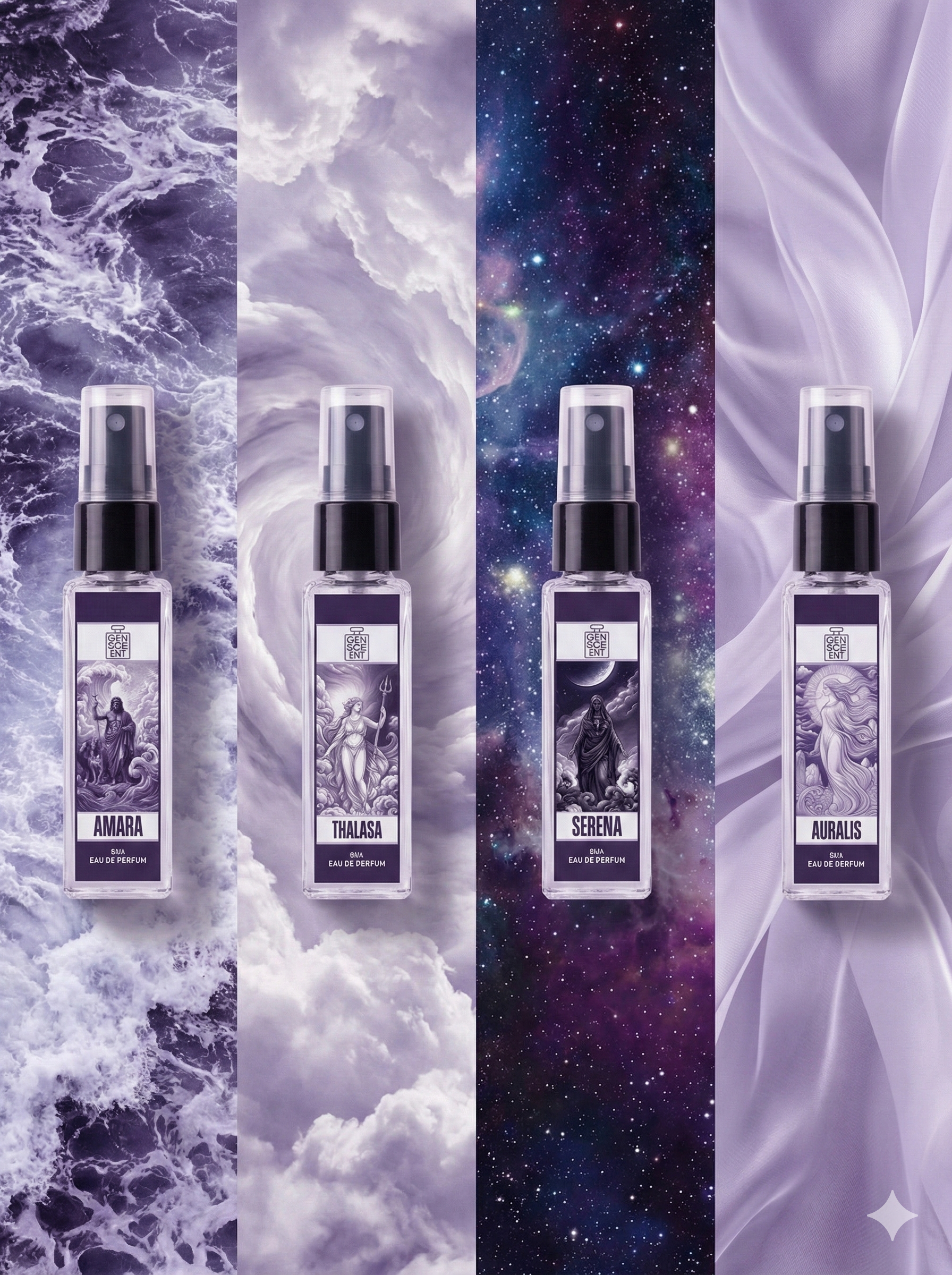 Greek Mythology Inspired Perfumes (Unisex) 10ml x 4