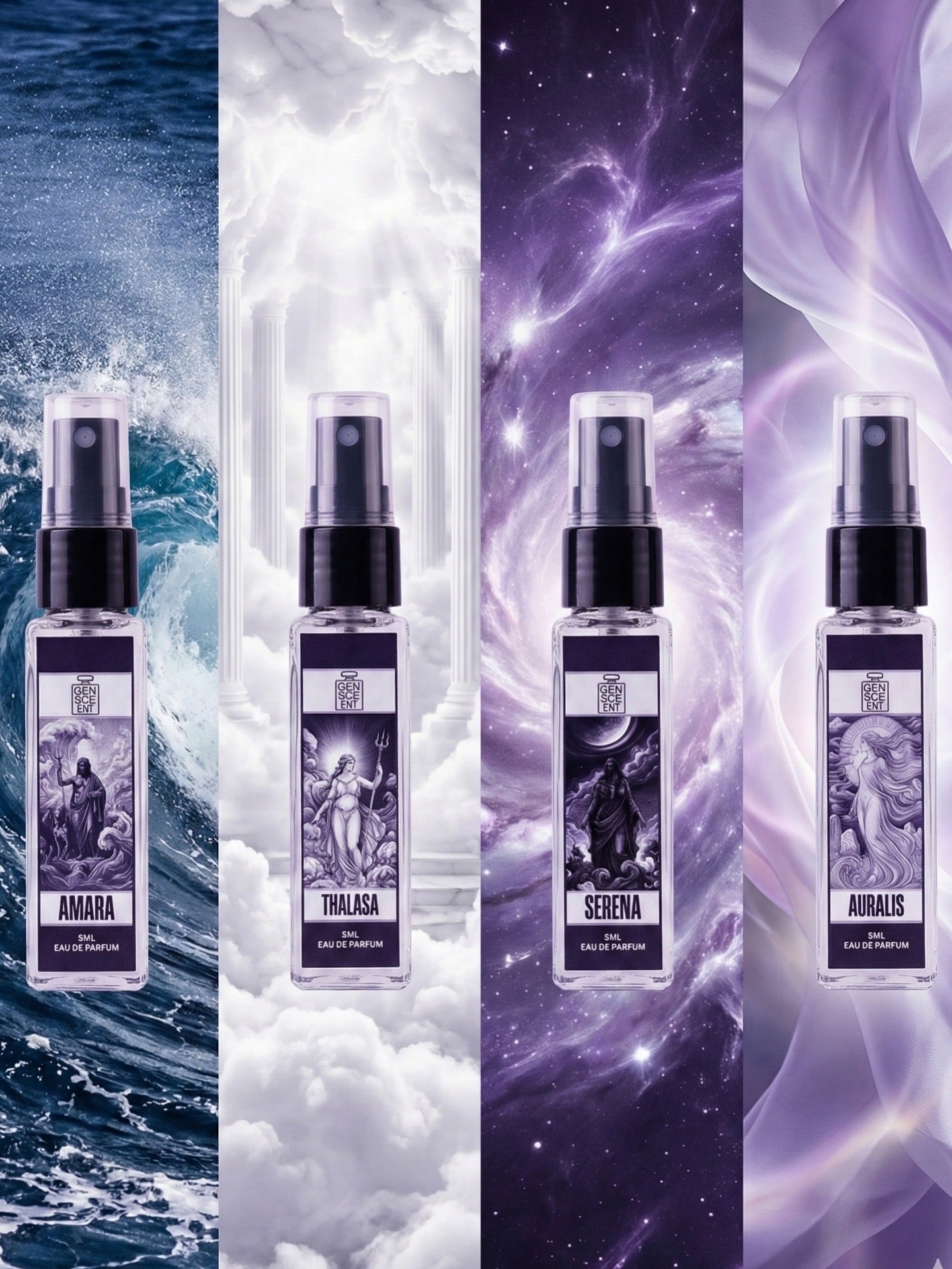 Greek Mythology Inspired Perfumes (Unisex) 10ml x 4