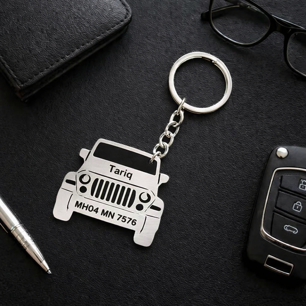 Personalised Car Keychain