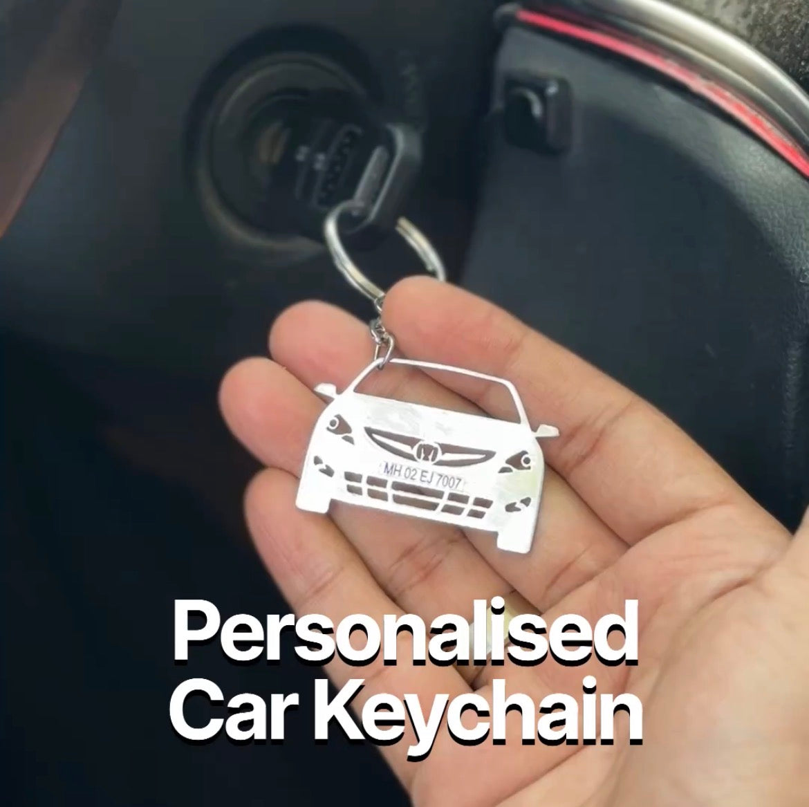 Personalised Car Keychain