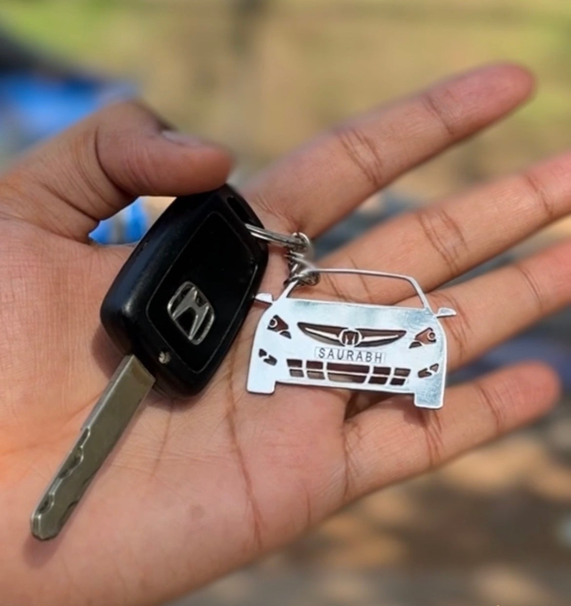 Personalised Car Keychain