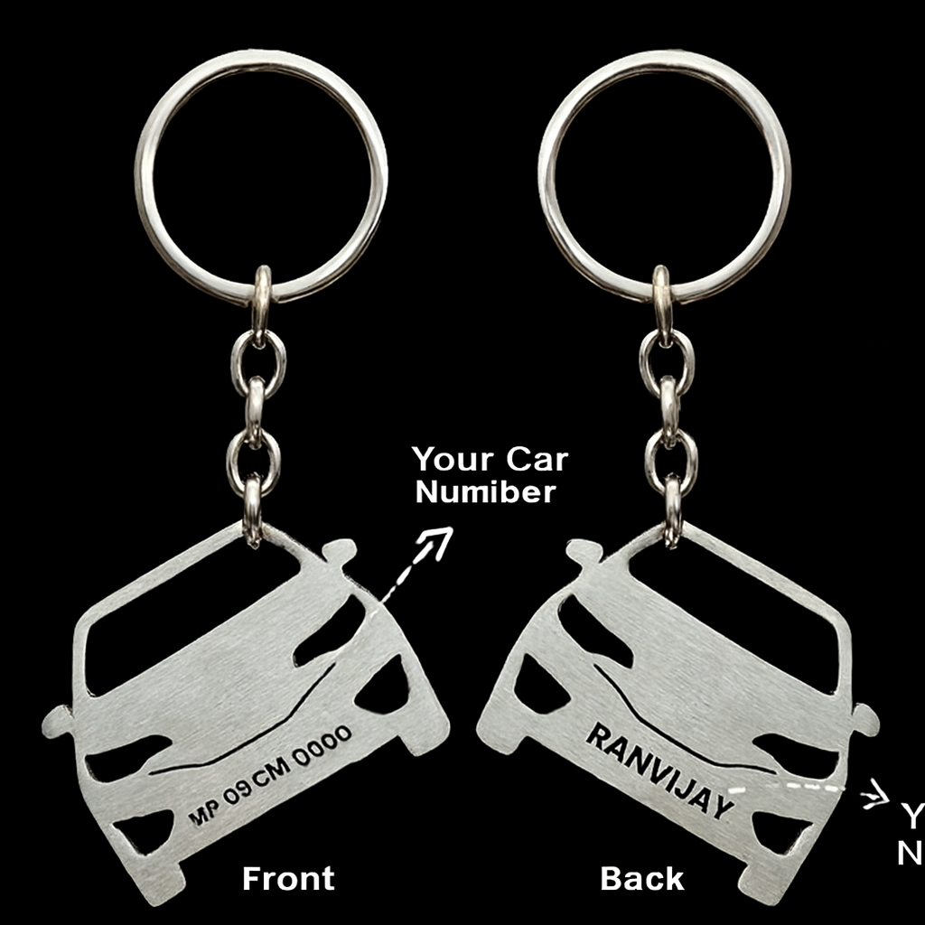 Personalised Car Keychain