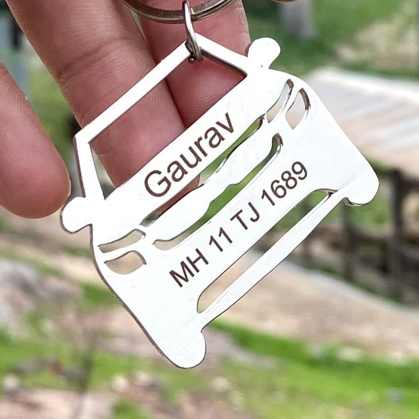 Personalised Car Keychain